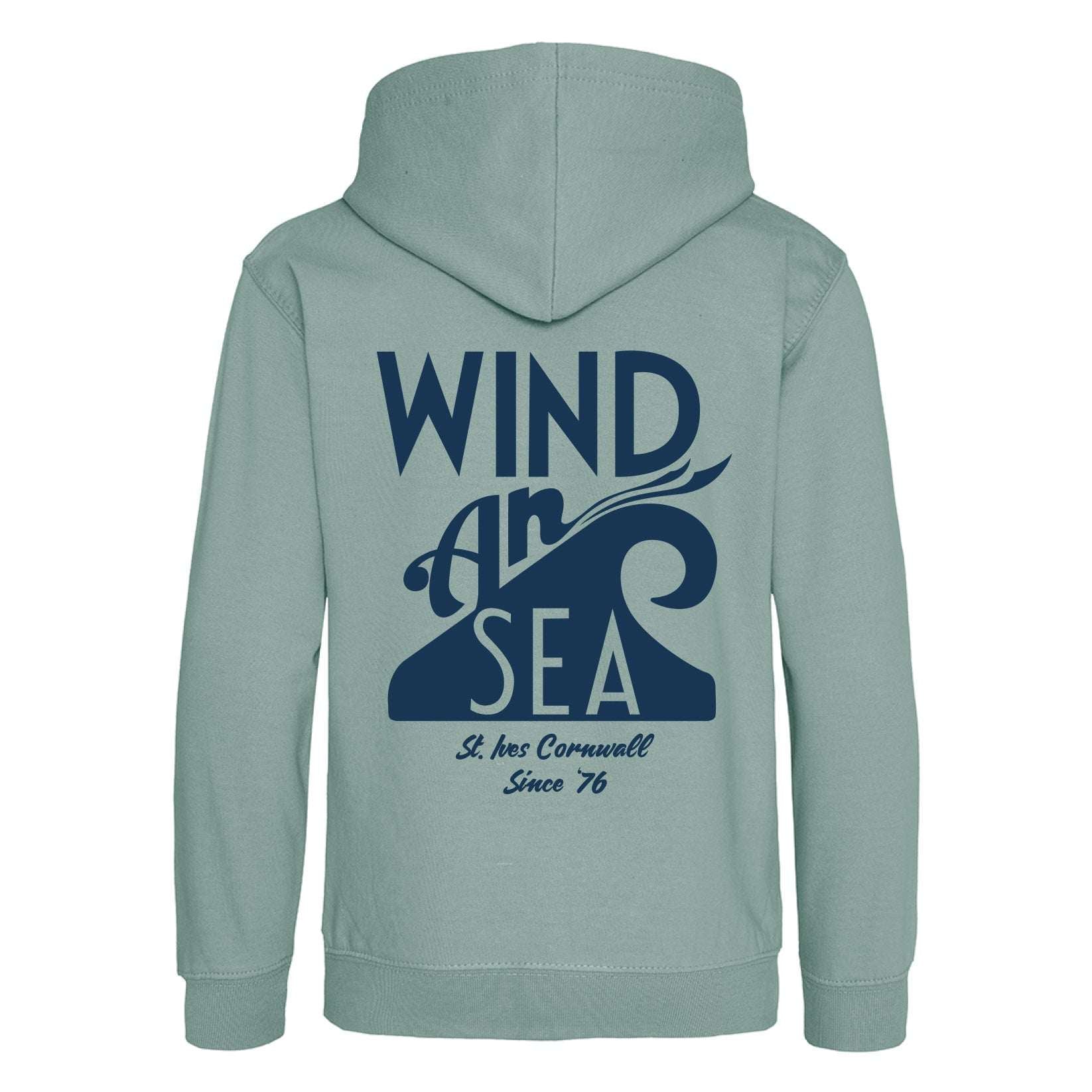 WindanSea - Kids Logo Hood | Dusty Green