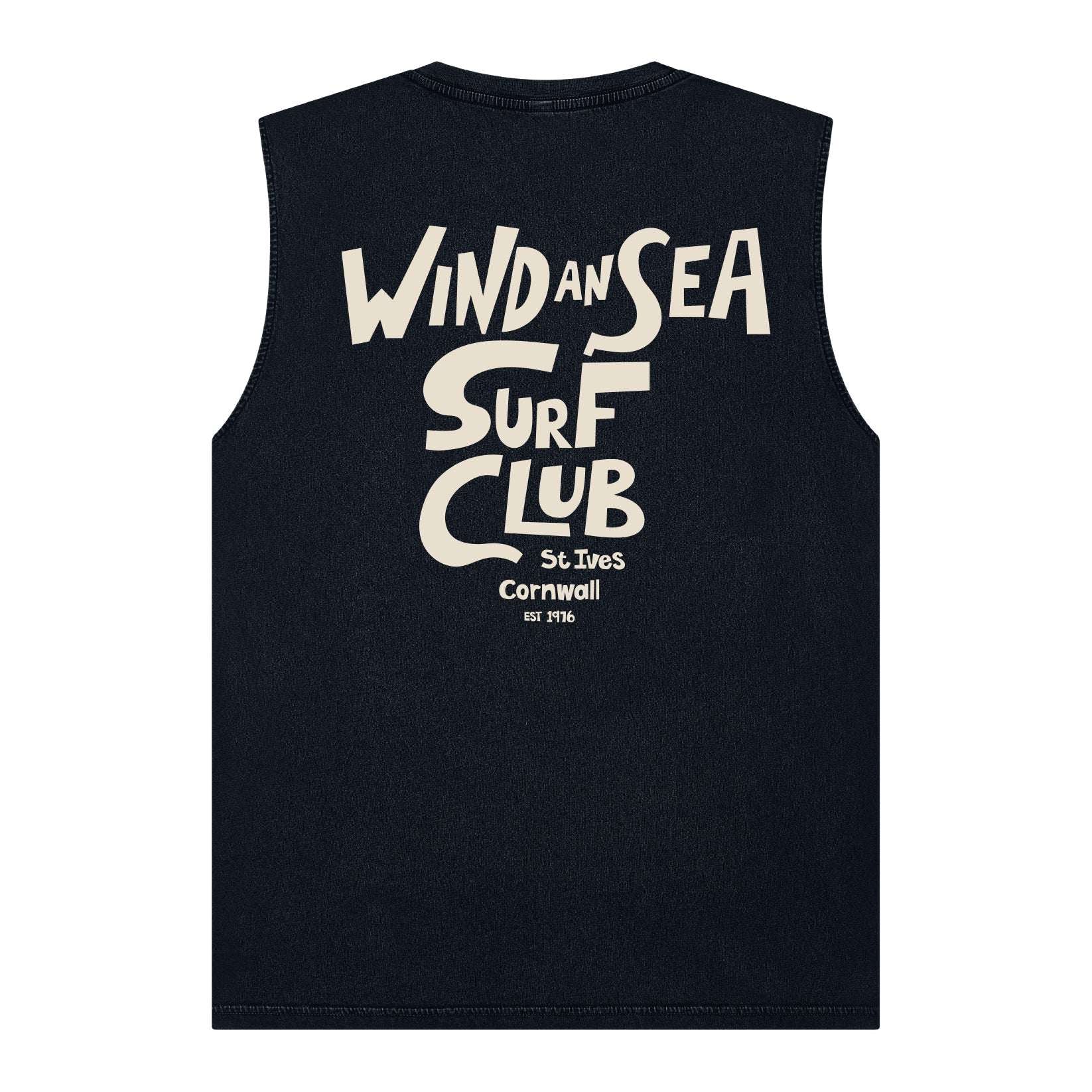 WindanSea - Surf Club Tank | Stone Washed Black
