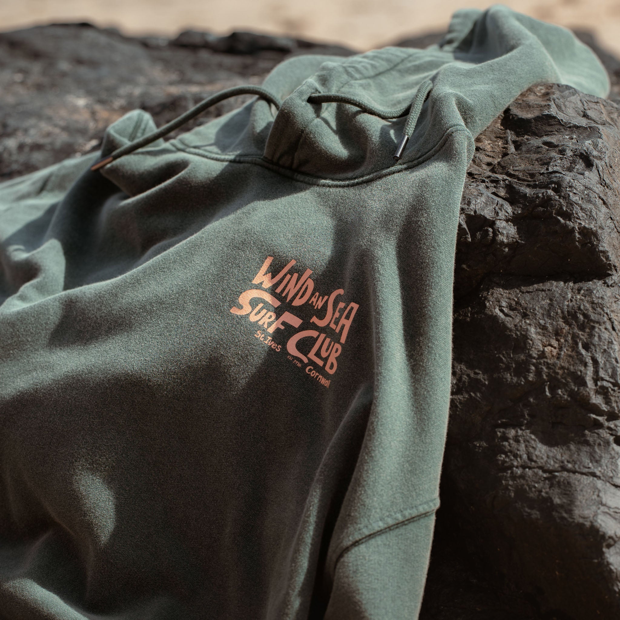 WindanSea - Surf Club Hood | Stone Washed Green