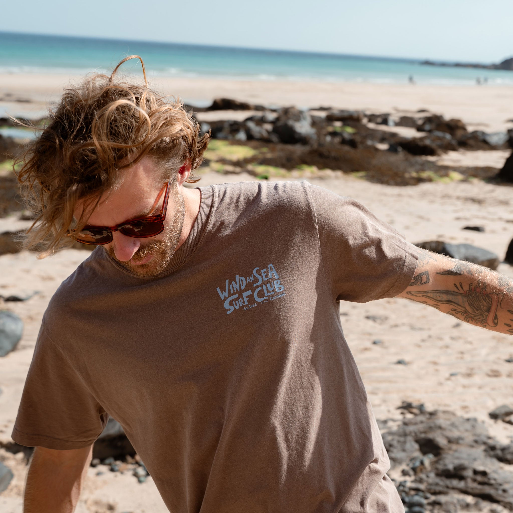 WindanSea - Surf Club T-Shirt | Dyed Espresso
