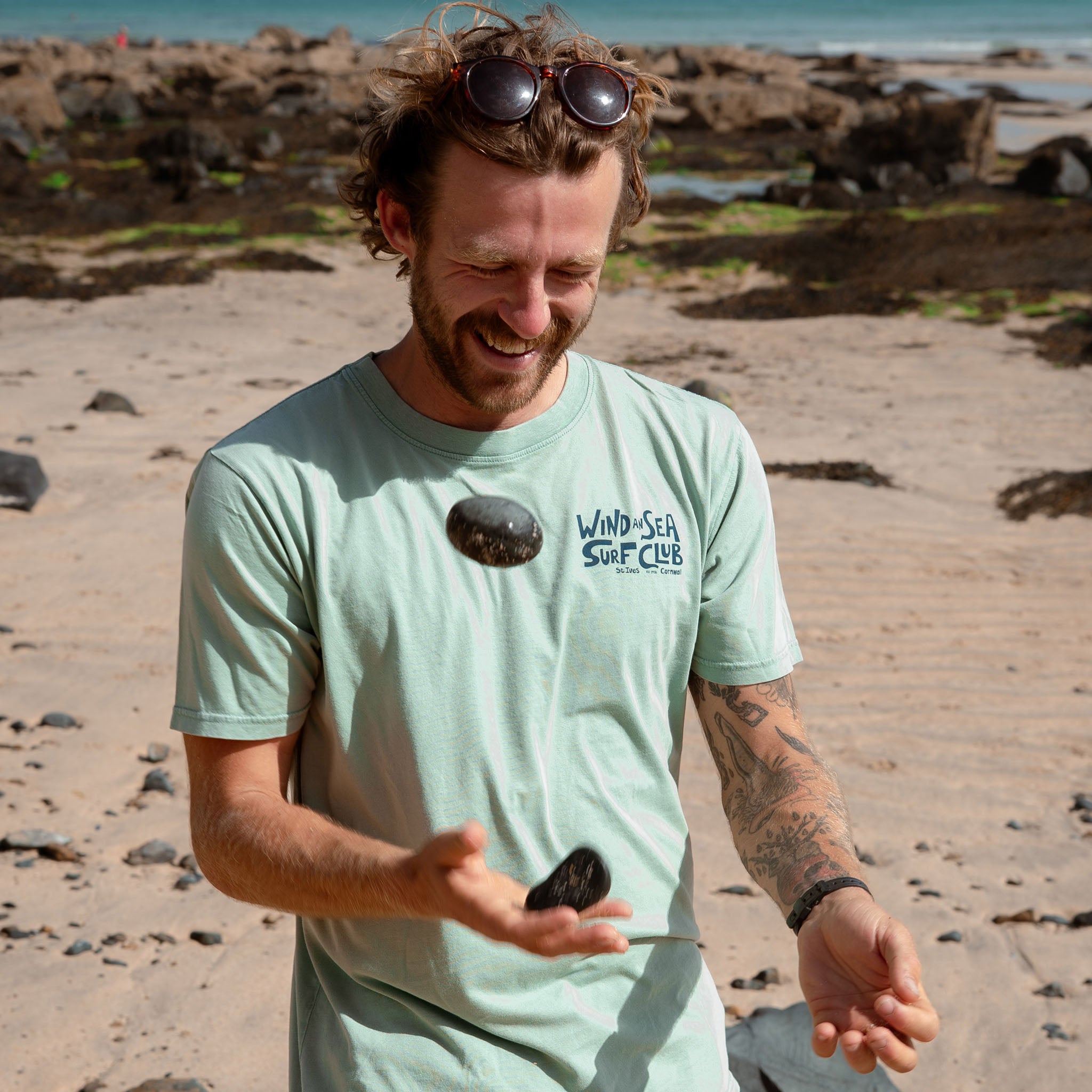 WindanSea - Surf Club T-Shirt | Stone Washed Sage
