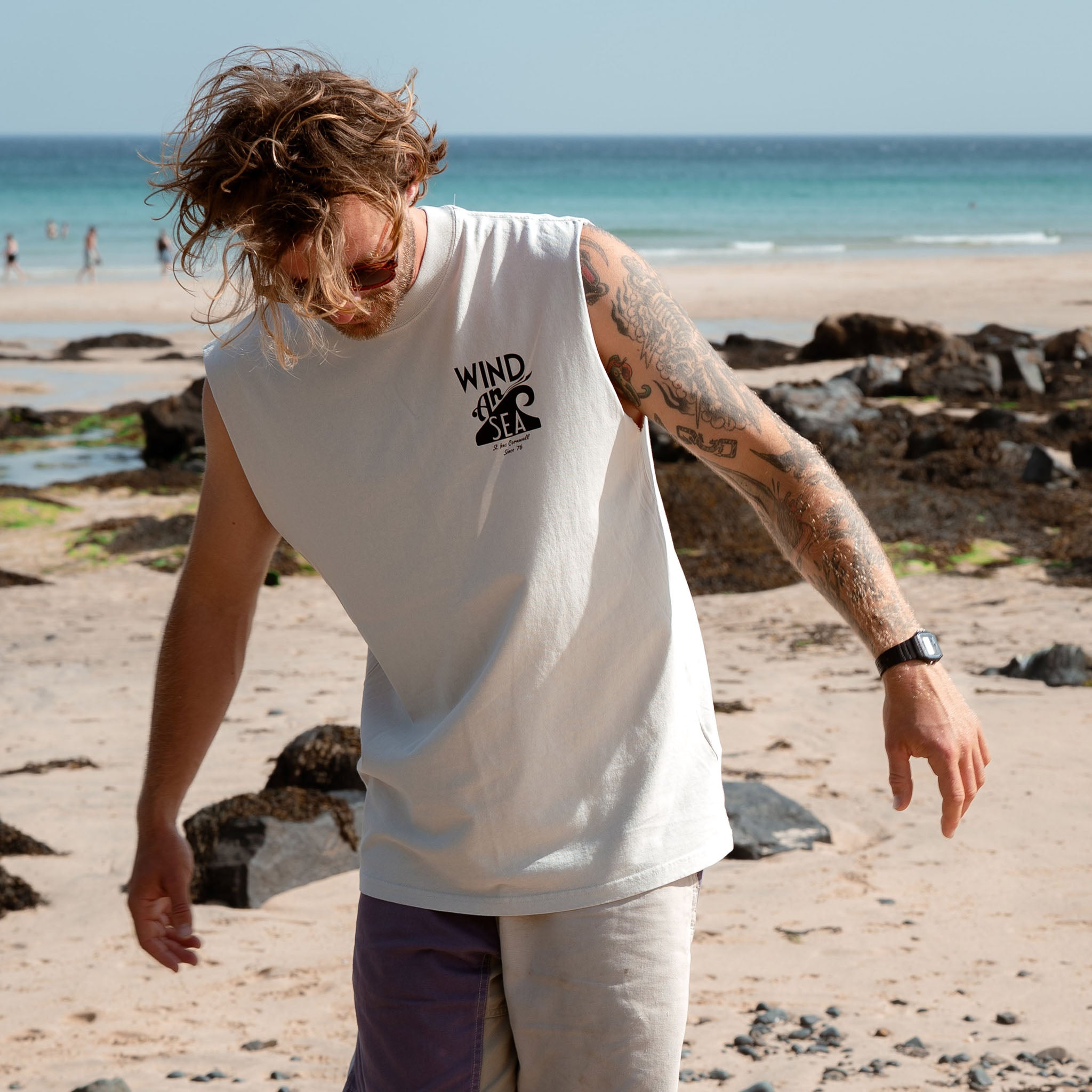 WindanSea Men's Vest | Faded Bone
