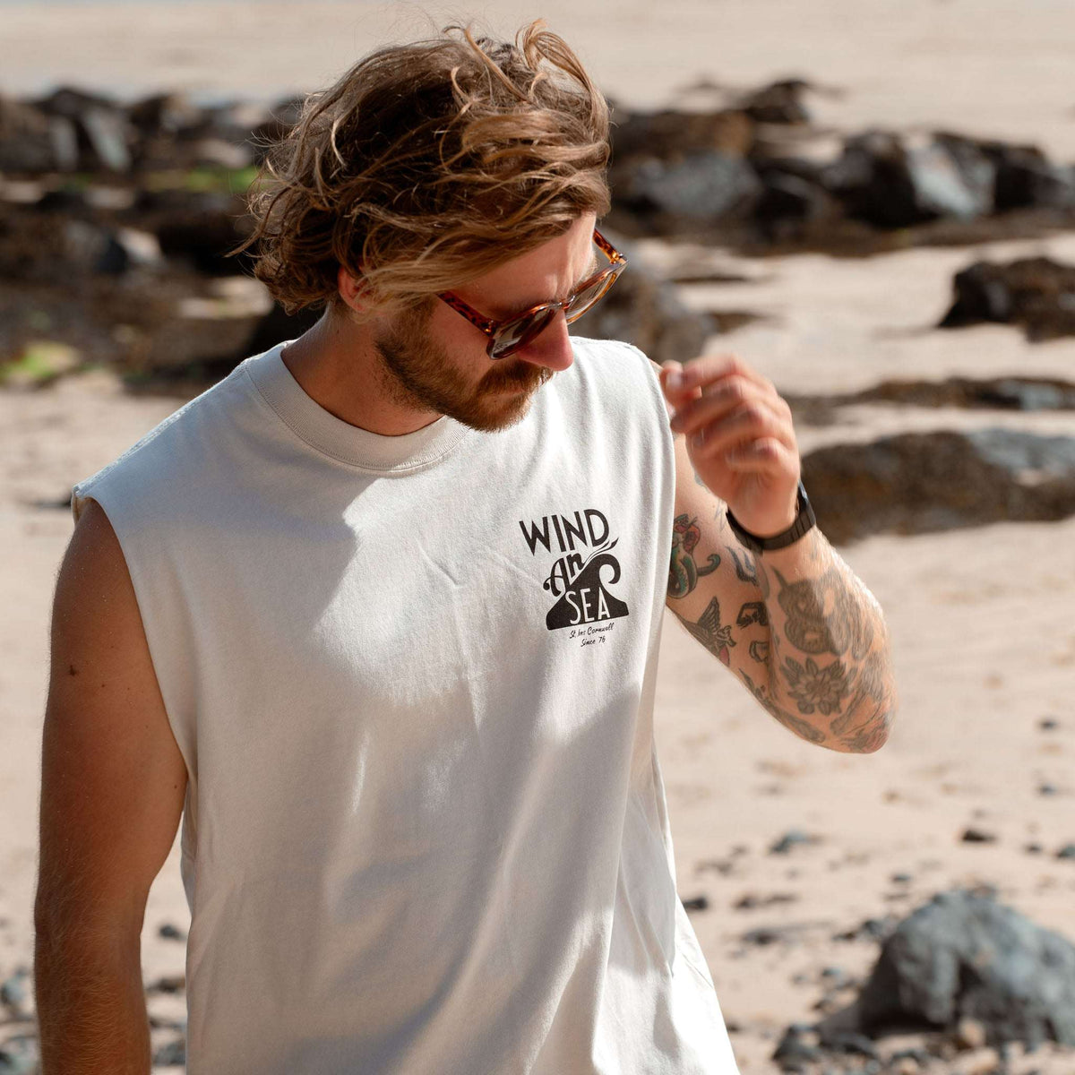 WindanSea Men's Vest | Faded Bone