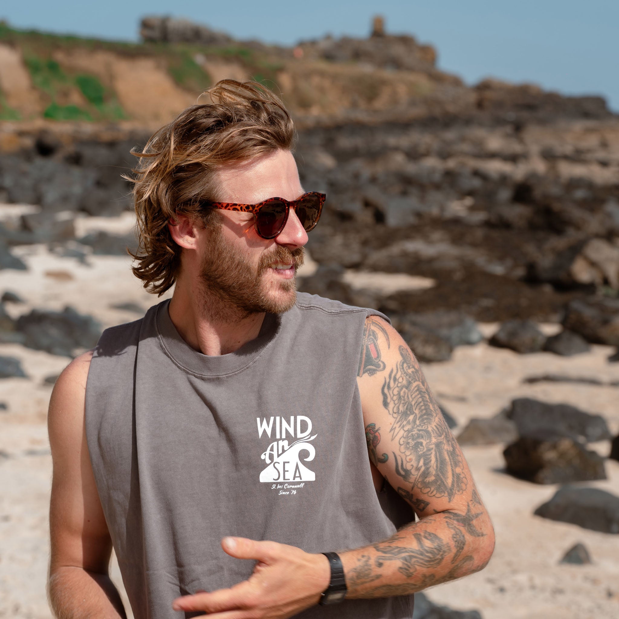 WindanSea Men's Vest | Faded Grey