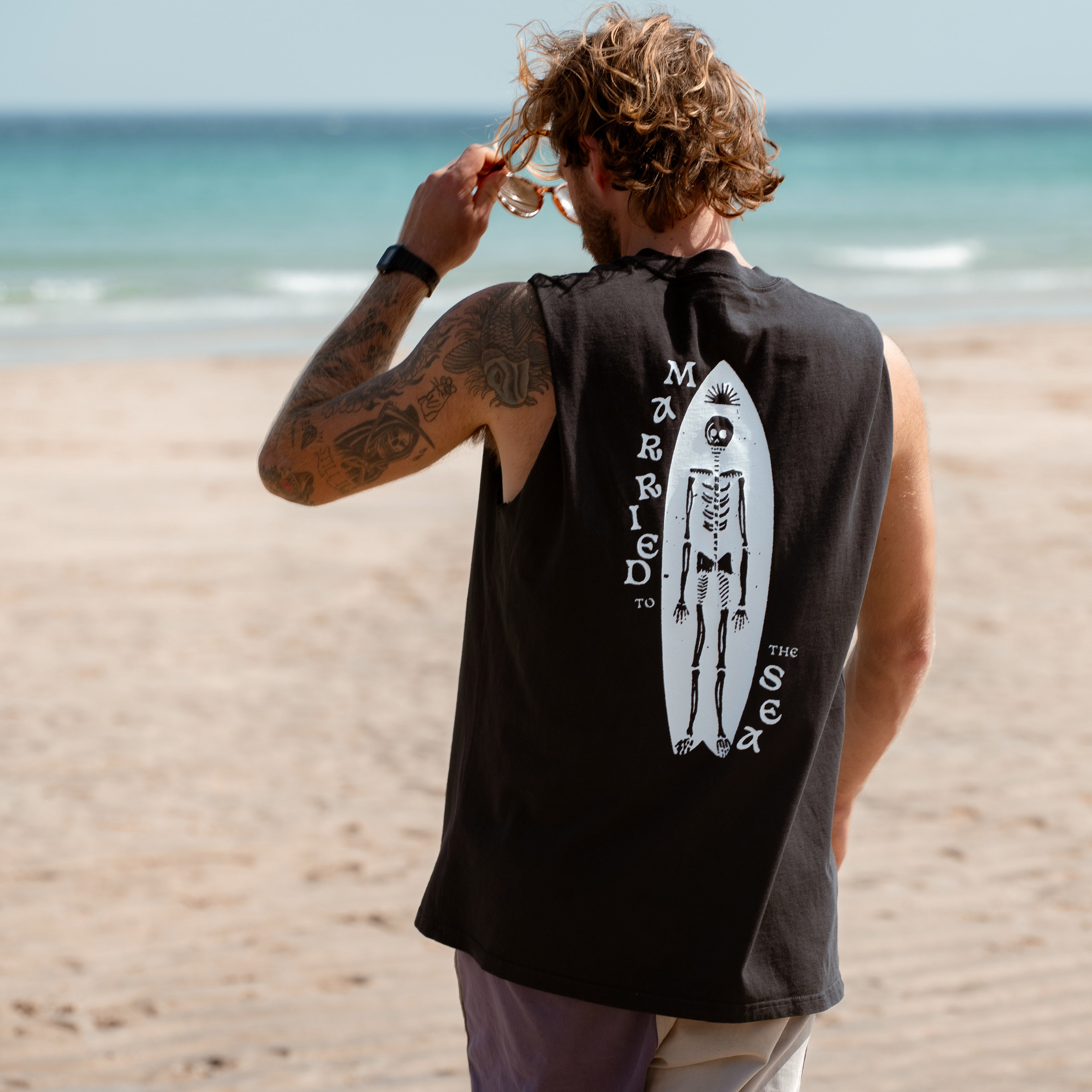 Dead Shred Men's Vest | Faded Black