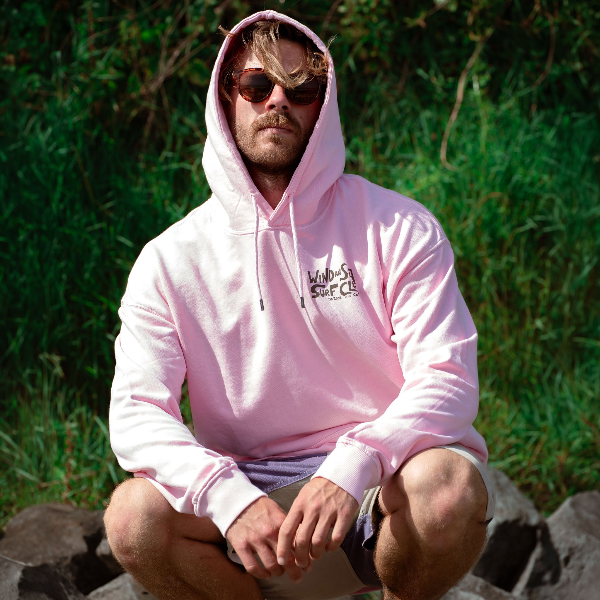 WindanSea - Surf Club Hood | Stone Washed Pink