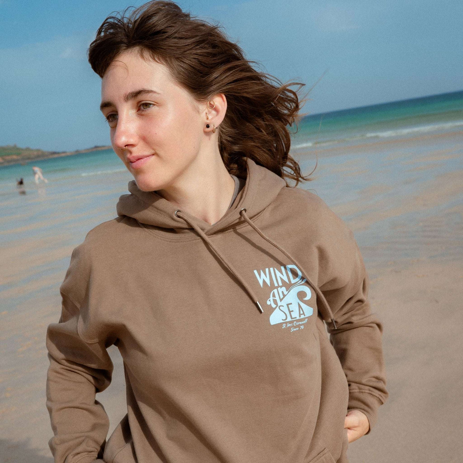 WindanSea Logo Hood | Faded Brown