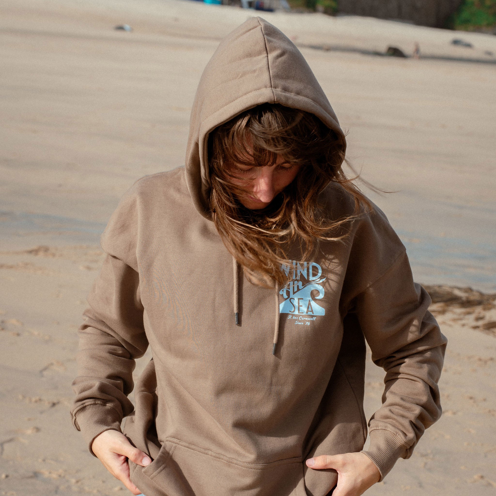 WindanSea Logo Hood | Faded Brown