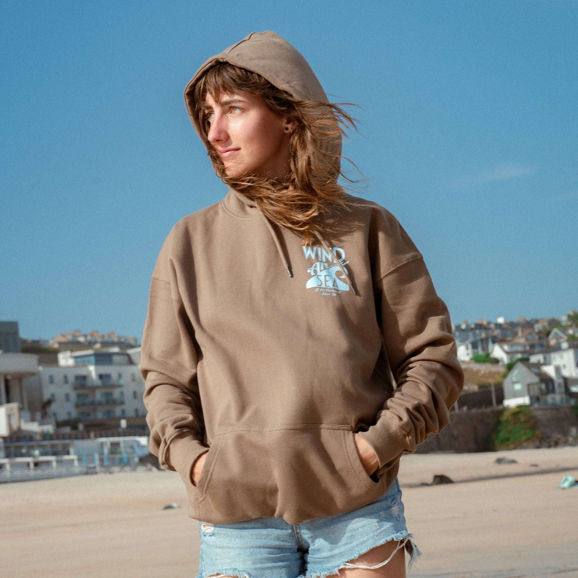 WindanSea Logo Hood | Faded Brown