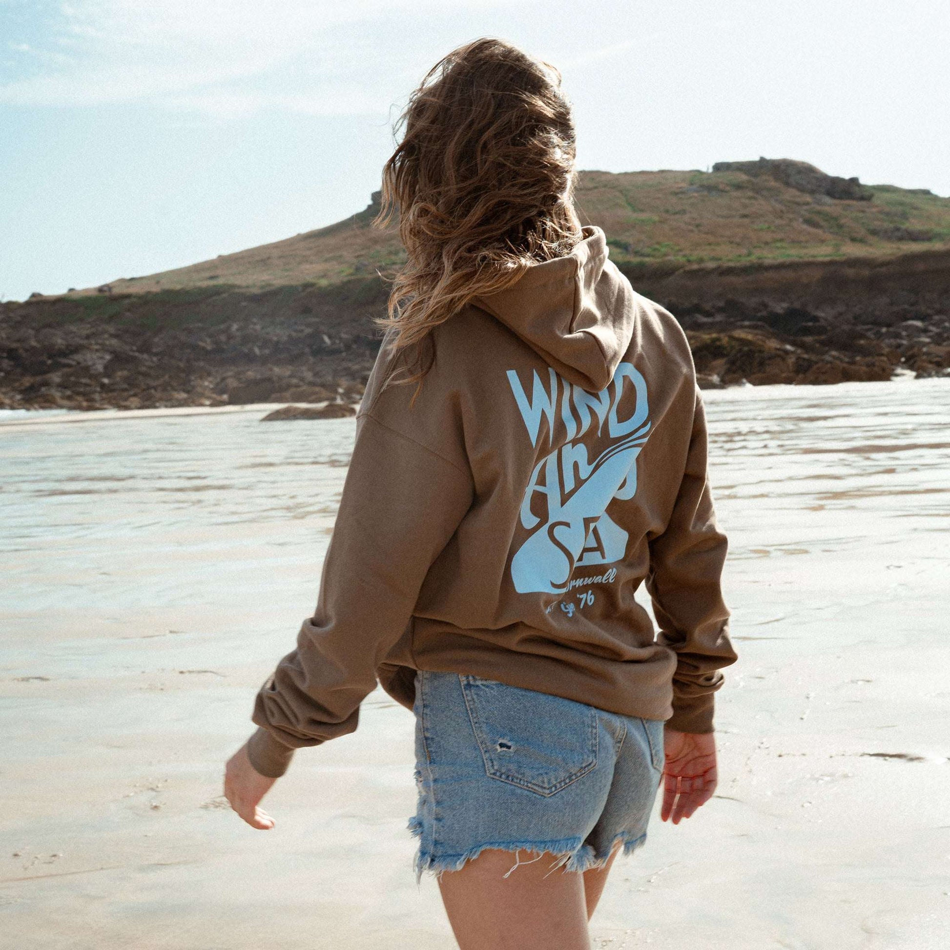 WindanSea Logo Hood | Faded Brown