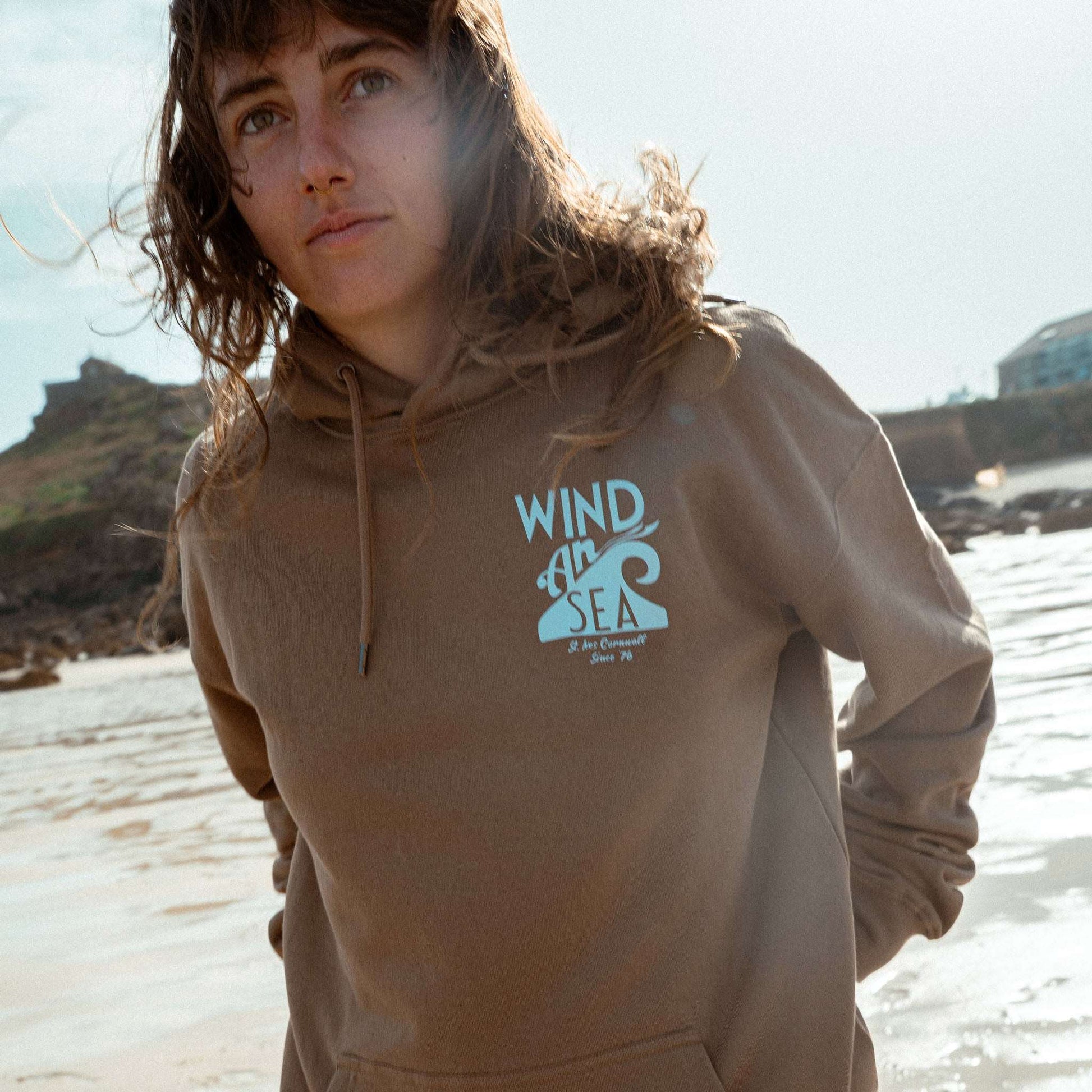 WindanSea Logo Hood | Faded Brown