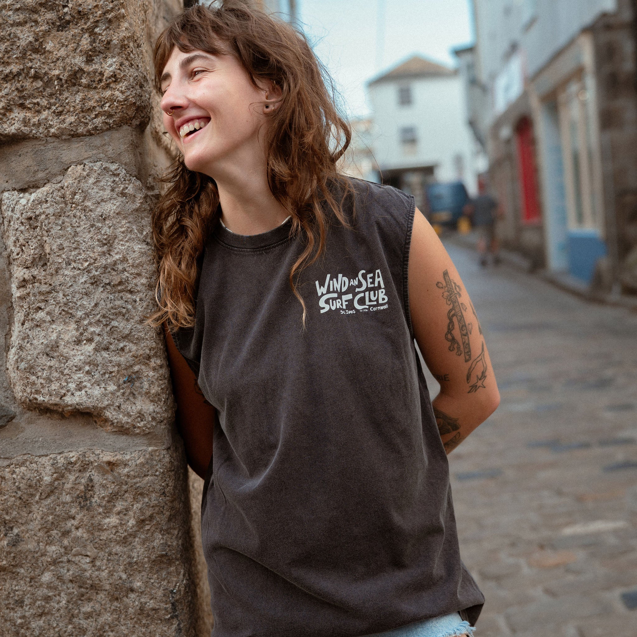 WindanSea - Surf Club Tank | Stone Washed Black