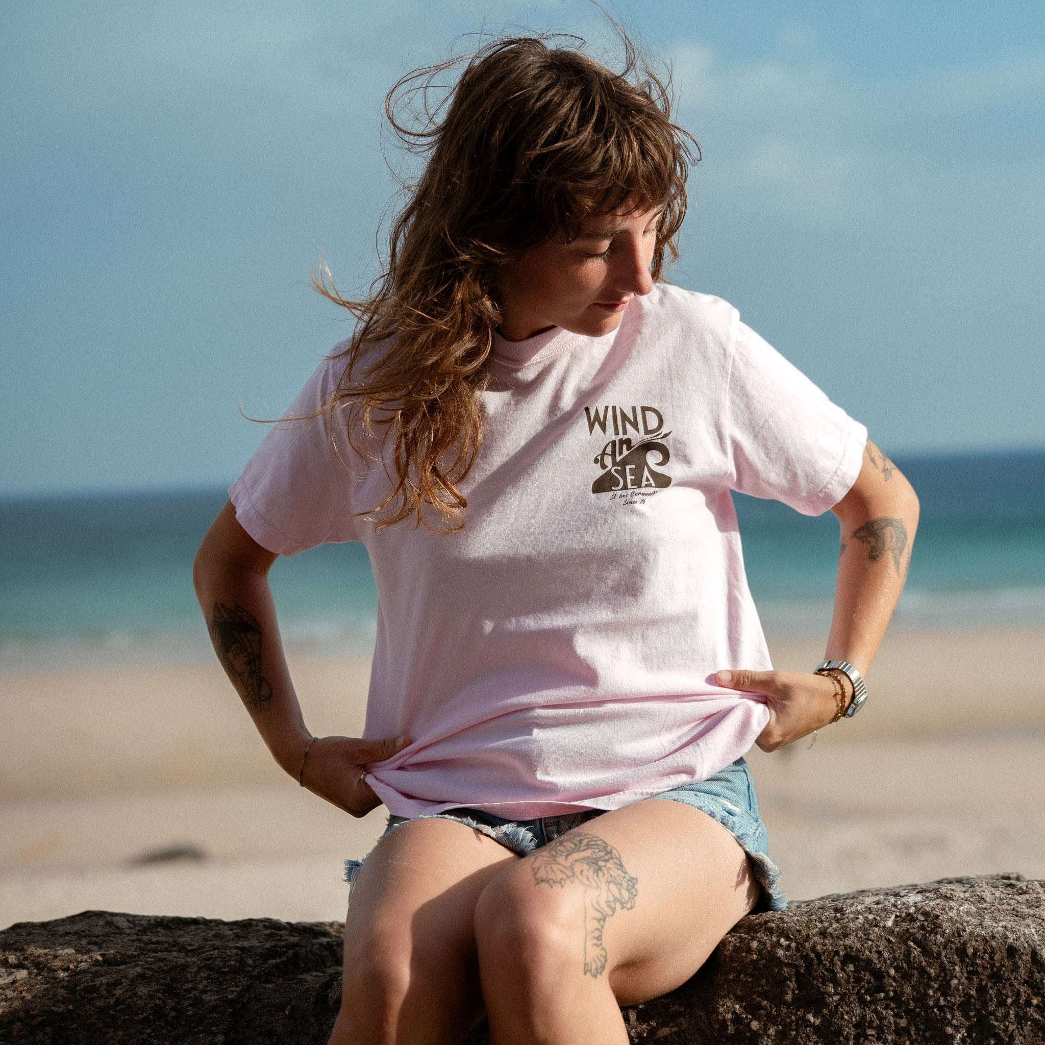 WindanSea Logo T-Shirt | Blossom