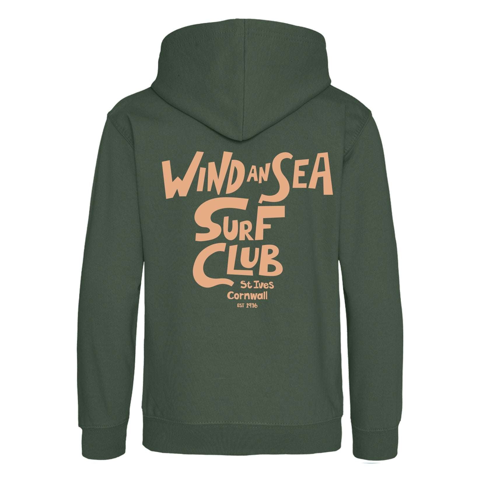 WindanSea - Kids Windy Surf Club Hood | Bottle Green